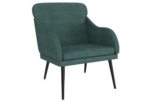 vidaXL Fauteuil 63x76x80 cm fluweel donkergroen - 74% korting!