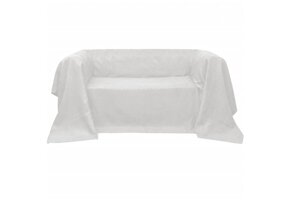 Bankhoes microsuede crème 210 x 280 cm