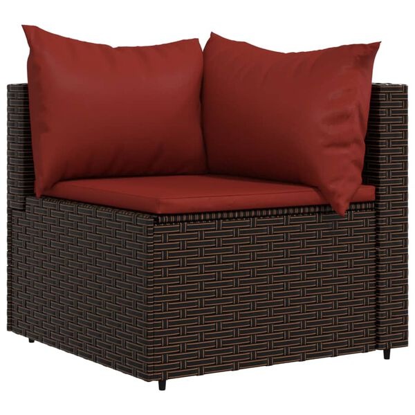 vidaXL 4-delige Loungeset poly rattan bruin | -41%