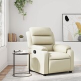 vidaXL Fauteuil Kunstleer Crèmekleurig - 42% Korting!