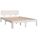 vidaXL Bedframe Massief Hout Wit 120x190 cm - 35% Korting!