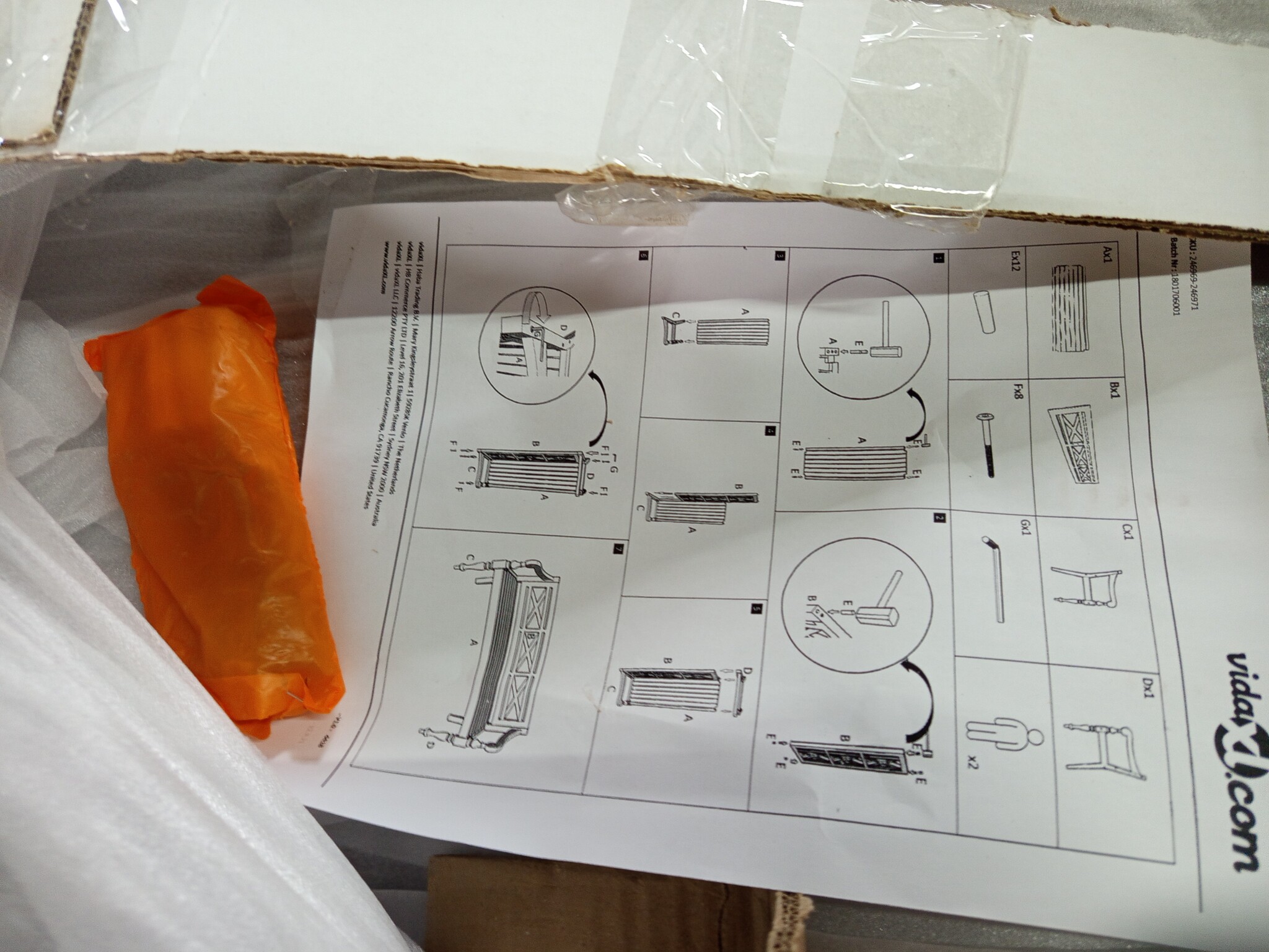 vidaXL Batavia Bank 123cm Mahoniehout (55% KORTING)