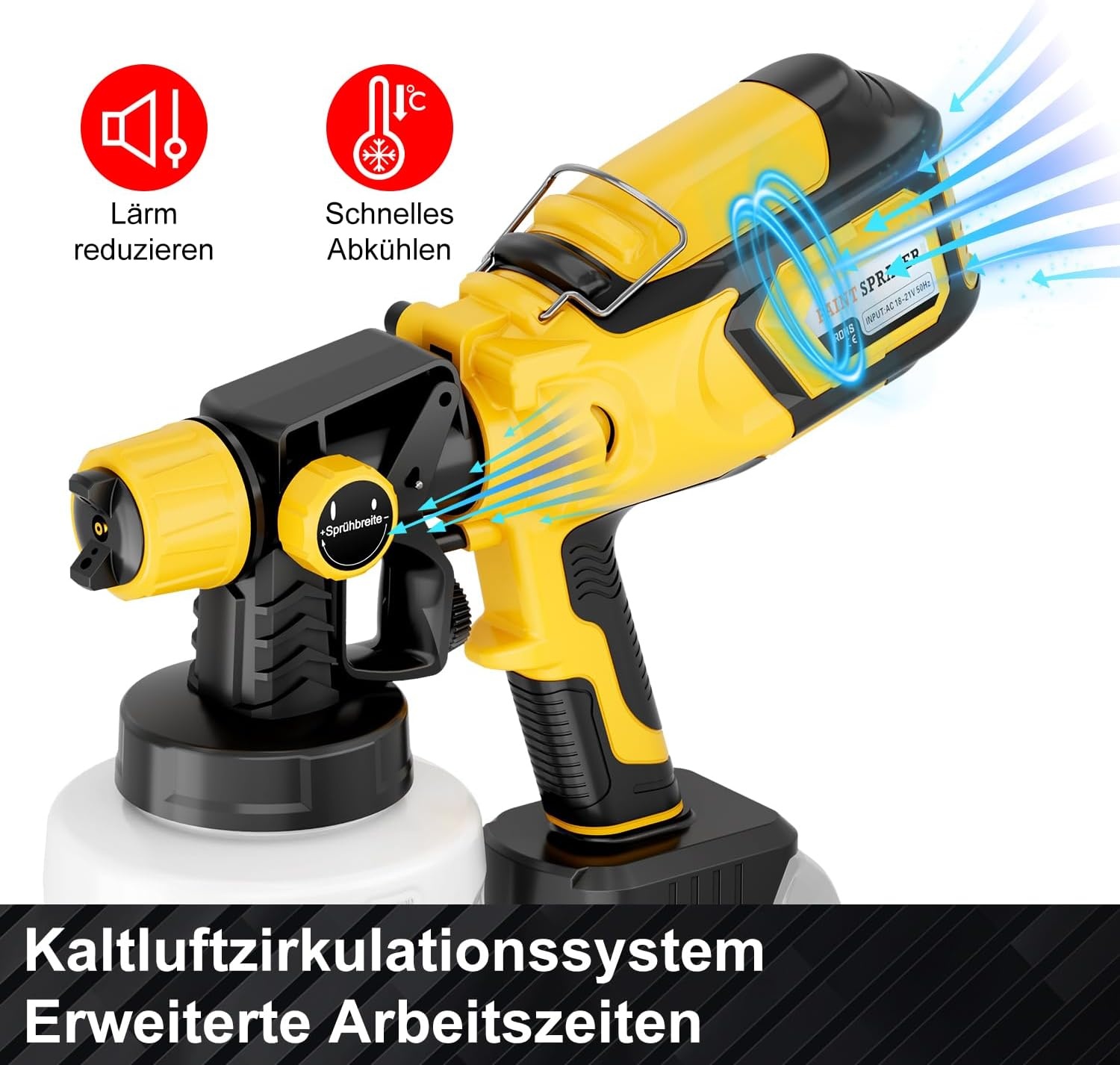 Accu Verfspuitsysteem (excl. accu) - 30% Korting!