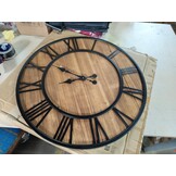 vidaXL XXL Wandklok 60cm - Vintage Hout & Metaal | 55% Korting