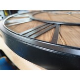 vidaXL XXL Wandklok 60cm - Vintage Hout & Metaal | 55% Korting