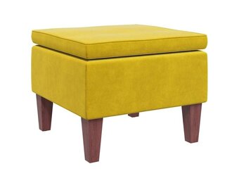 vidaXL Kruk Fluweel Geel - 37% Korting!