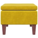 vidaXL Kruk Fluweel Geel - 37% Korting!