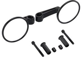 GOOFIT Universeel 7/8 inch 22 mm stuur opvouwbare zijspiegel vervanging voor buggy UTV Go KartScooter ATV Quad Pitbike Motorfiets zwart met grote cilinderinhoud