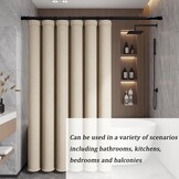 Gordijnroede zonder boren, zilver, 105-205 cm - 30% Korting!