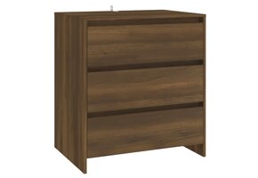 vidaXL Dressoir 70x41x75 cm bewerkt hout bruin eikenkleur