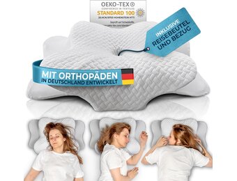 Glückstoff Orthopedisch Kussen - 30% Korting - Traagschuim & Nekondersteuning