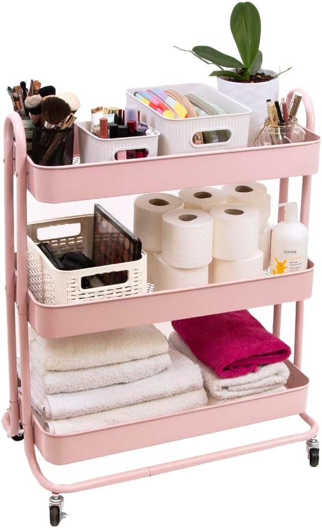 Craftelier Organizerwagen Metaal 3-laags Wit - 30% Korting!