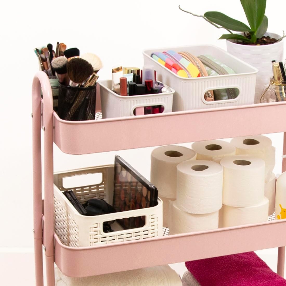 Craftelier Organizerwagen Metaal 3-laags Wit - 30% Korting!