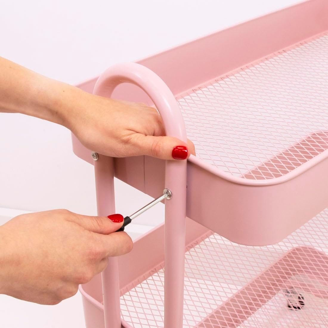 Craftelier Organizerwagen Metaal 3-laags Wit - 30% Korting!