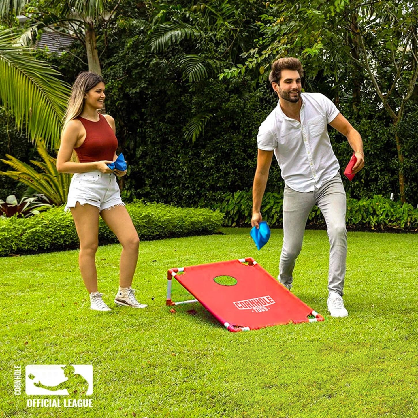 Cornhole Toss Set 90x60cm - Lichtgewicht & Opvouwbaar - 30% Korting