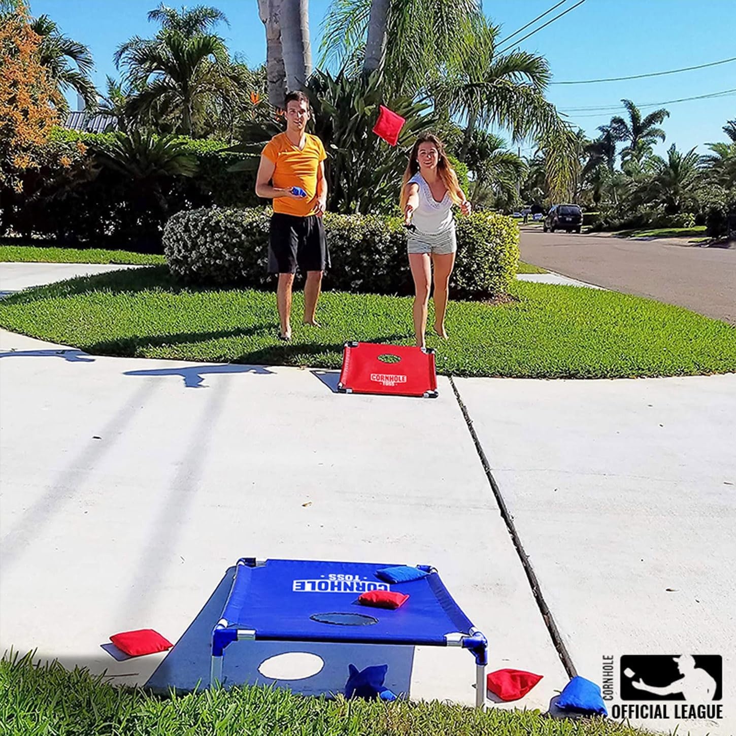 Cornhole Toss Set 90x60cm - Lichtgewicht & Opvouwbaar - 30% Korting