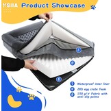 KSIIA Orthopedisch Hondenbed Grijs - 35% Korting!