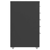 vidaXL Ladeblok verrijdbaar 28x41x69 cm metaal antracietkleurig