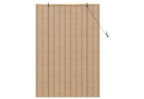 vidaXL Rolgordijn Bamboe Licht Bruin 100x160 cm - 35% Korting!