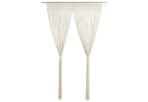 VidaXL Macramé Gordijn 140x240cm Katoen - 38% Korting