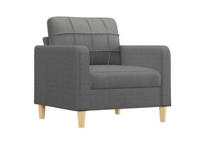 vidaXL Fauteuil Donkergrijs - 58% Korting