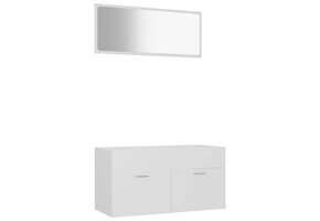 vidaXL Badkamermeubelset Hout Wit - 55% Korting | Retourproduct