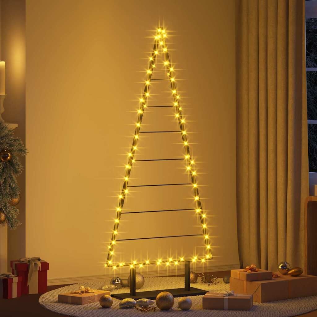 VidaXL Metalen Kerstboom (180cm) met Standaard - Zwart | Nu 56% Korting!