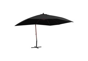 vidaXL Zweefparasol 400x300 cm Zwart - 63% Korting!