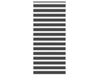 vidaXL Zebra Rolgordijn - Zwart, 95x200 cm | 40% Korting