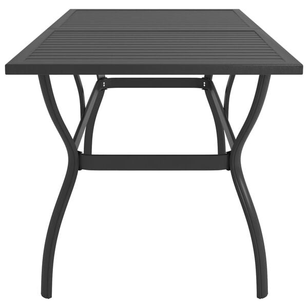 vidaXL Tuintafel Staal Antraciet 140x80 cm | 41% Korting