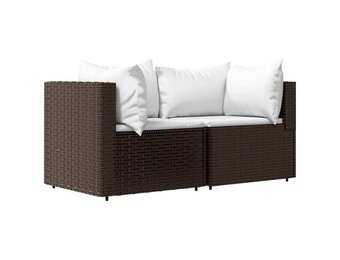 vidaXL Tuinhoekbank met Kussens: 36% Korting op Poly Rattan!