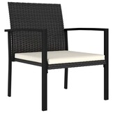 vidaXL Tuinstoelen Poly Rattan Zwart - 35% Korting!