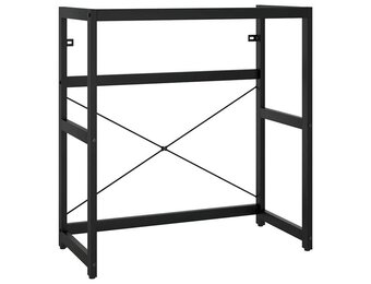 vidaXL Wastafelframe 79x38x83 cm ijzer zwart