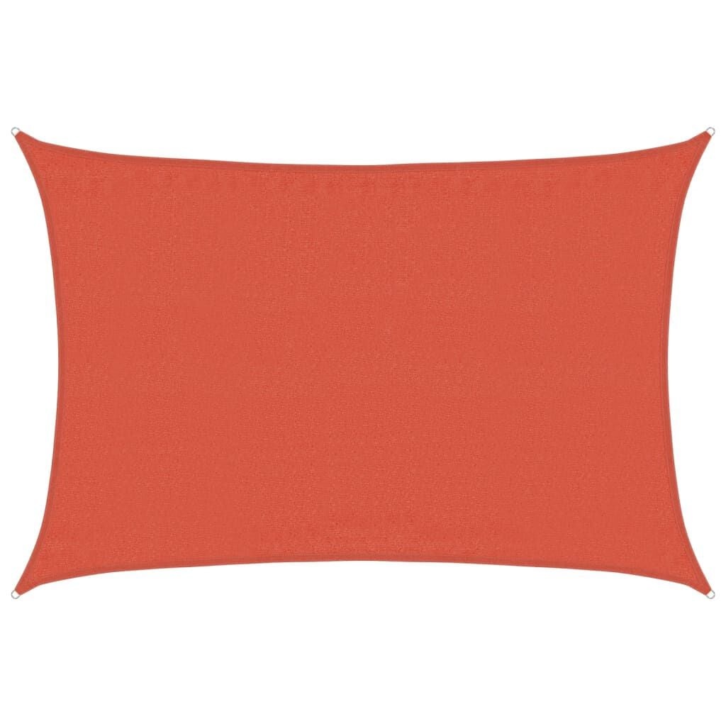 vidaXL Zonnezeil Terracotta 3,5x4,5m HDPE - 53% Korting!