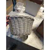 vidaXL Plafondlampenkap Ø38x23 cm wicker bruin