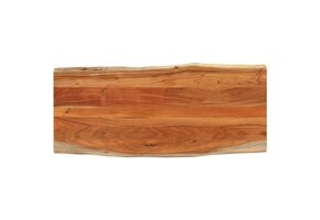 vidaXL Acaciahout Tafelblad met Natuurlijke Rand - 140x60cm - 63% Korting!