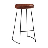 vidaXL Barkrukken 2 st Gavin 44x37,5x78 cm donkerbruin