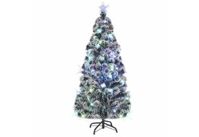 vidaXL Kerstboom Glasvezel met LED 210cm - Nu 56% Korting!