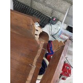 vidaXL Bartafel 110x55x106 cm massief acaciahout met honingafwerking