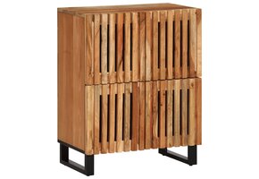 vidaXL Dressoir Massief Acaciahout 60x34x75 cm - 63% Korting!