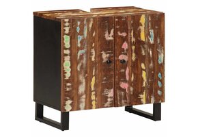 vidaXL Wastafelkast Massief Hout - Nu 40% Korting!