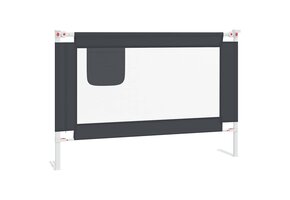 vidaXL Bedhekje Peuter 100x25cm Donkergrijs - 60% Korting