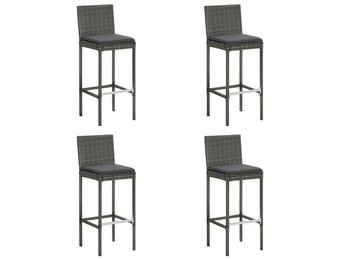 VidaXL Tuinbarkrukken met Kussens 4 st | 59% Korting!