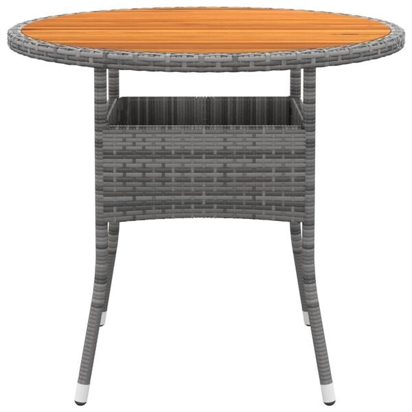 vidaXL Tuintafel Acaciahout & Poly Rattan - 40% Korting!