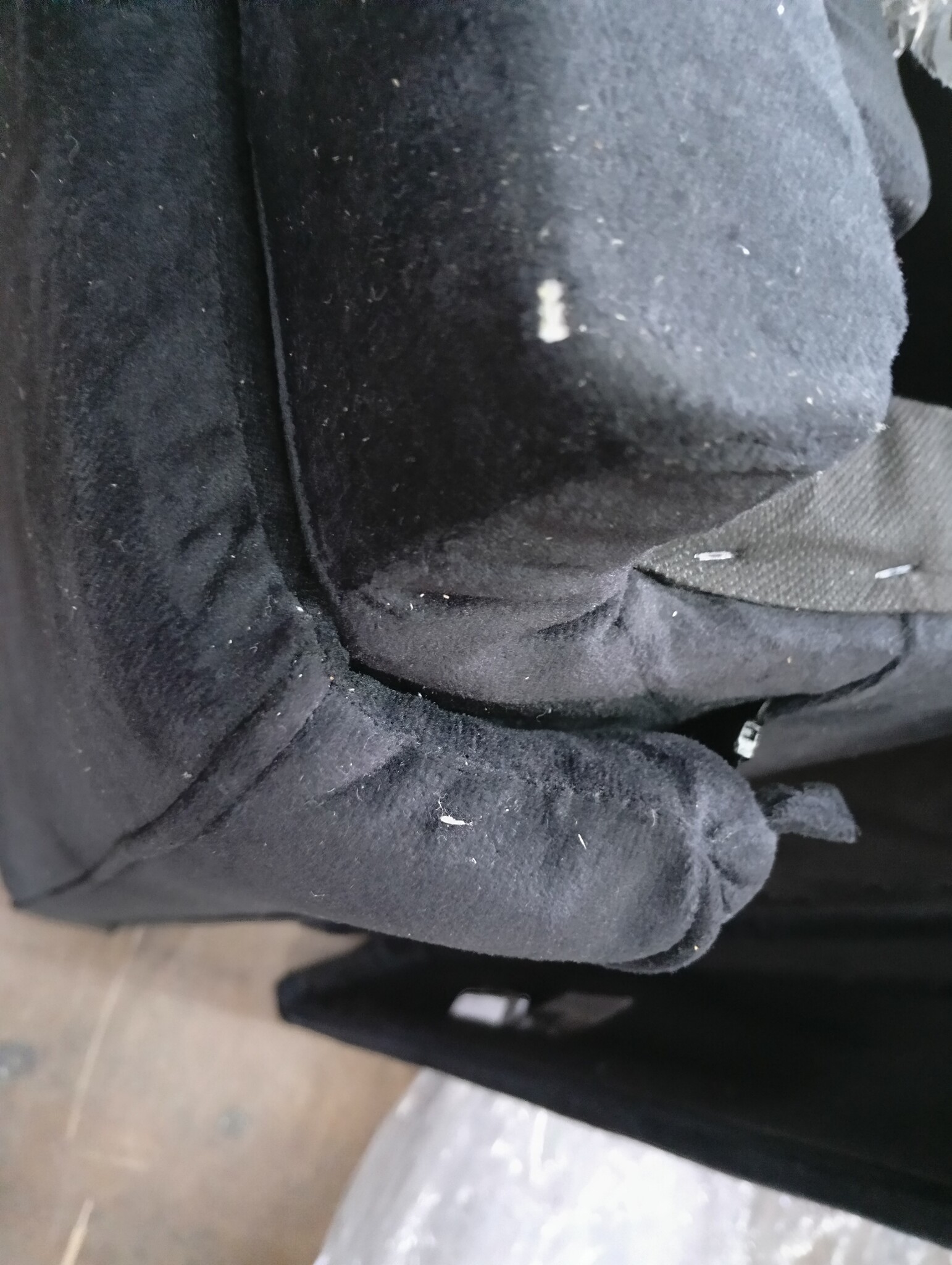 vidaXL 3-zits bank fluweel zwart - Nu 59% korting!