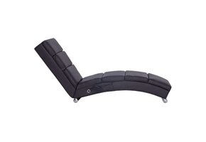 vidaXL Massage Chaise Longue Kunstleer Bruin | 36% Korting