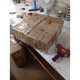 vidaXL Kruk met houten poten, fluweel crèmekleurig - 57% korting!