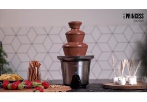 Princess 292998 Chocoladefontein XL – Chocolade fondue - 3 Lagen – Warmhoudfunctie - 90W - Extra groot