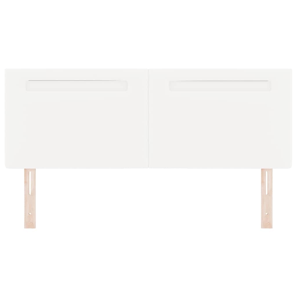 vidaXL Hoofdbord Wandgemonteerd met hoofdeinde Wit 144 cm PVC
