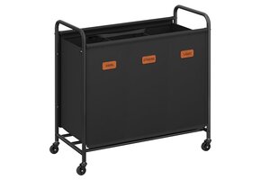 Wasmand Sorter Ink Black met Wieltjes - 44% Korting!